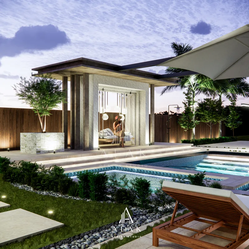 Backyard Pool and Landscape — view 7