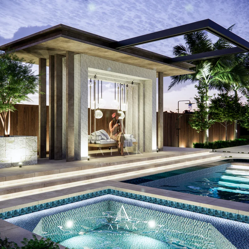 Backyard Pool and Landscape — view 8