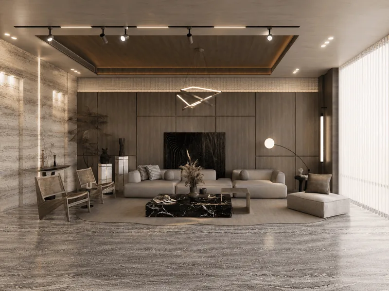 A residential Living area in Saudi Arabia — architectural visualization