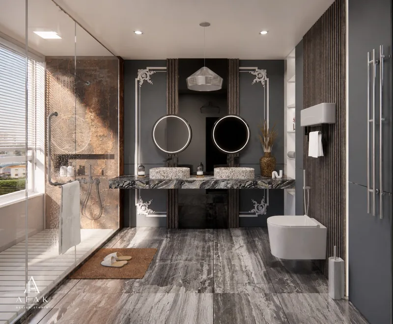 A modern Bath design in Dallas, Texas, U.S — architectural visualization